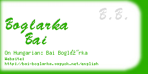 boglarka bai business card